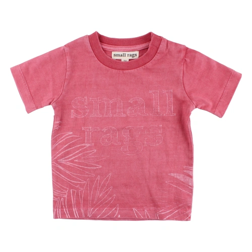 SMALL RAGS dívčí tričko KR logo růžová
