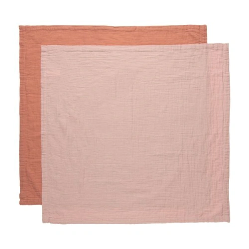 BÉBÉ-JOU Mušelínová plenka Pure Cotton Pink 2ks 70x70cm