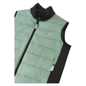 REIMA dětská hybridní vesta Tikkeri Stone Green zelená (2)