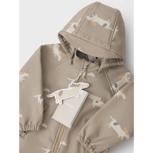 LEOKID softshellová kombinéza Lilo Beige Woof (3)