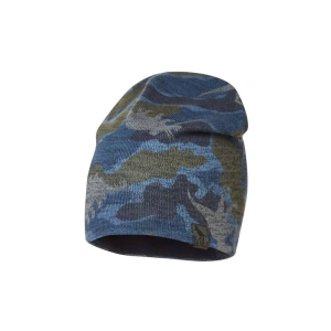 BROEL dětská čepice maskáč Olle modrá - 53 cm