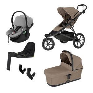 THULE Urban Glide 3 Tinted Taupe magnetická spona + korba + autosedačka + báze Alfi + adaptér MC (25)