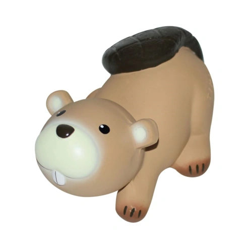 TIKIRI kousátko a chrastítko z přírodní gumy Forest Bobr