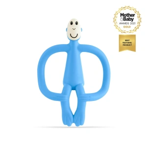 MATCHSTICK MONKEY zubní kartáček a kousátko 2v1 Light blue MATCHSTICK MONKEY zubní kartáček a kousátko 2v1 Light blue