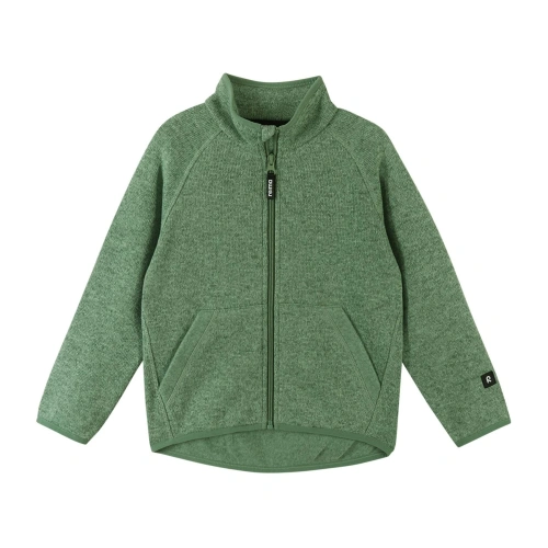 REIMA dětská fleecová mikina Hopper Green Clay