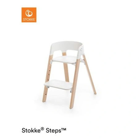 STOKKE židlička Steps White/Natural