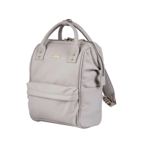 BABABING přebalovací taška/ batoh Mani Grey Blush Leatherette (3)