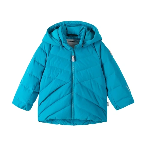 REIMA péřová bunda DR Kupponen aquatic blue modrá