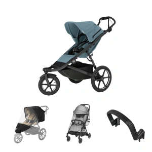 THULE Urban Glide 3 Mid Blue + madlo + ZOPA pláštěnka na tříkolku + ZOPA moskytiéra univerzální Black THULE Urban Glide 3 Mid Blue + madlo + ZOPA pláštěnka na tříkolku + ZOPA moskytiéra univerzální Black