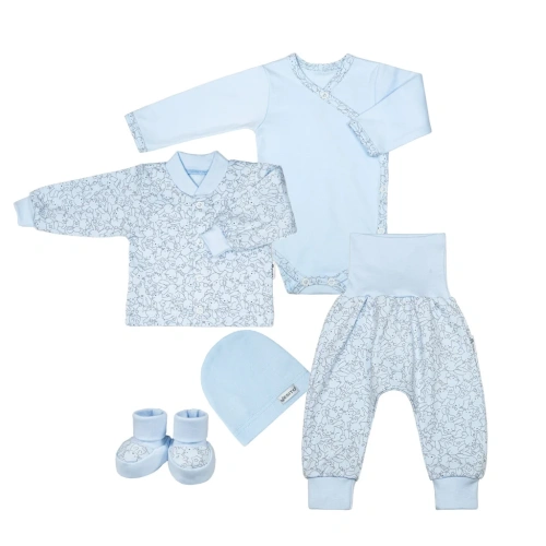 ESITO souprava do porodnice Zája 5 dílná Soft Blue