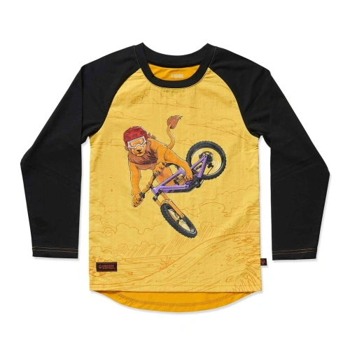 KIDS RIDE SHOTGUN dětský cyklistický dres MTB Lion žlutá