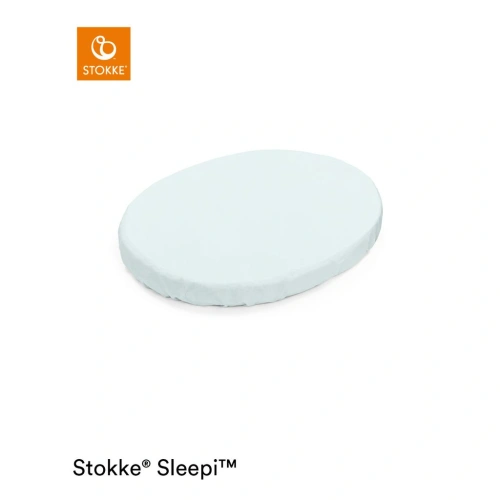 STOKKE Sleepi mini fitted sheet Powder Blue