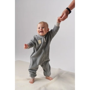LEOKID Fleecový overal Snowberry Gray Stellar (3)