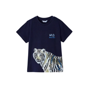 MAYORAL chlapecké tričko KR tygr modrá vel. 98 cm