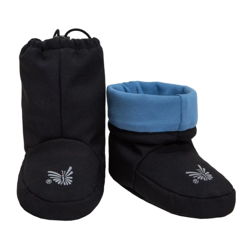 ESITO barefoot softshellové capáčky Bambus Ocean černá, modrá