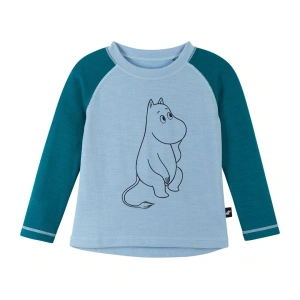 REIMA dětské triko s dlouhým rukávem Moomin Tindra Frozen Blue vel. 110 cm