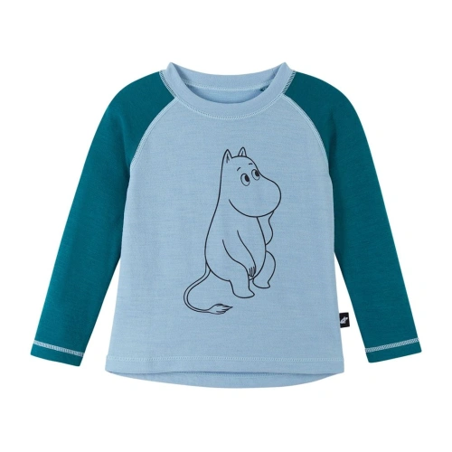 REIMA dětské triko s dlouhým rukávem Moomin Tindra Frozen Blue