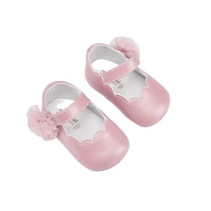 MAYORAL dívčí boty s květinou růžové - vel. 18
