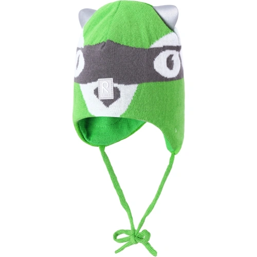Reima Dětská čepice se zavazováním Badria 518233 - zelená - 50 cm