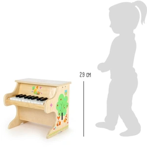 SMALL FOOT Dřevěný klavír přírodní s liškou (3)