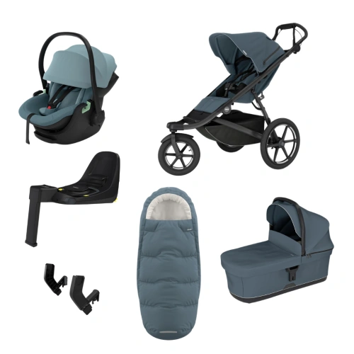 THULE Urban Glide 3 Dark Slate magnetická spona + korba Dark Slate + autosedačka Maple + báze Alfi + fusak Elements M/L + adaptér MC