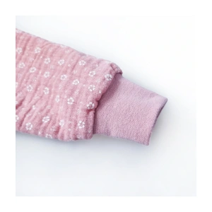 LITTLE ANGEL kabátek podšitý Outlast® starorůžová kytičky/sv.broskvová (2)