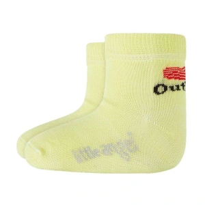 LITTLE ANGEL Ponožky dětské nízké Outlast®  - citronová Vel. 20-24 | 14-16 cm