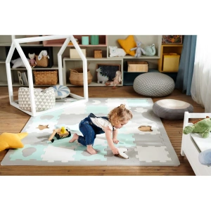 KINDERKRAFT podložka pěnová puzzle Luno Shapes Premium 185 x 165 cm, 30ks (6)