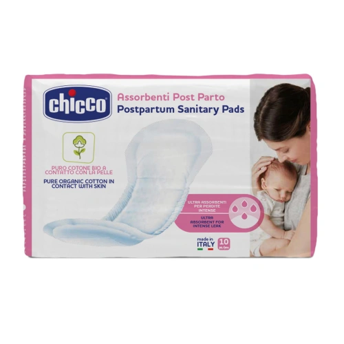 CHICCO vložky poporodní 100% organická bavlna 10 ks