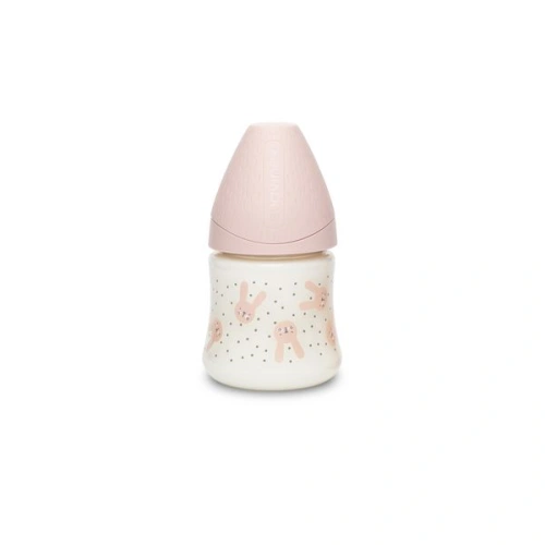 SUAVINEX Premium Láhev 150 ml S HYGGE králík - Růžová