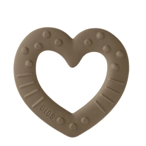 BIBS kousátko Baby Bitie Heart Dark Oak BIBS kousátko Baby Bitie Heart Dark Oak