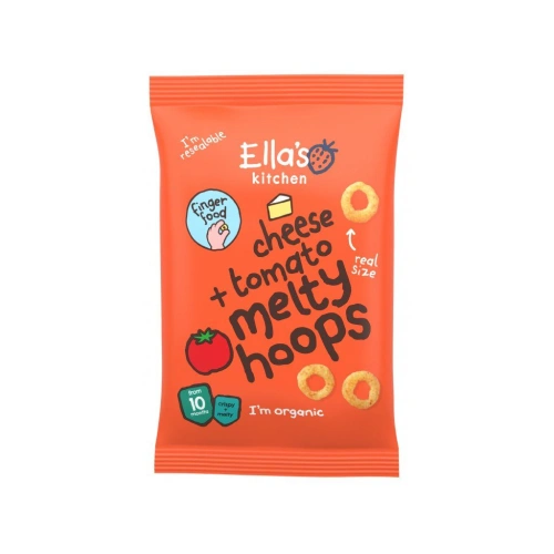 ELLA'S KITCHEN BIO křupavé kroužky se sýrem a rajčaty (20 g)