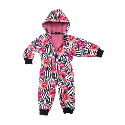 PINKIE softshellová kombinéza Pinkie Zebra