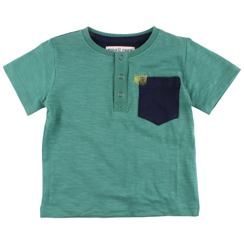 SMALL RAGS chlapecké tričko KR s kapsou zelená