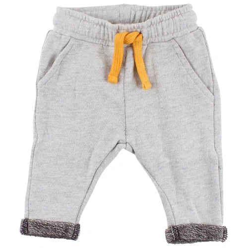 SMALL RAGS chlapecké tepláky s tkaničkou šedá