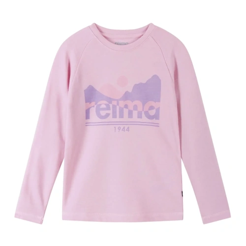REIMA tričko DR merino Viisas light heather růžová