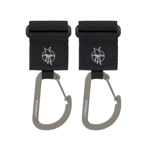 LÄSSIG Háčky Casual Stroller Hooks with Carabiner