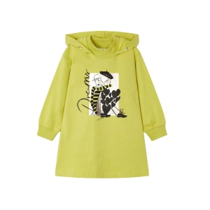 MAYORAL dívčí šaty DR s kapucí zelená