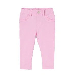 MAYORAL dívčí bavlněné kalhoty světle růžové - 80 cm