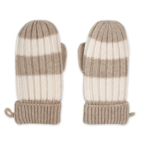 LODGER rukavice Stripe Merino Beige