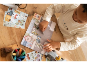 LITTLE DUTCH knížka se samolepkami Doprava Jim (8)