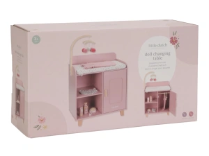 LITTLE DUTCH přebalovací pult pro panenky dřevěný Soft Flowers (7)