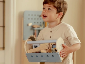 LITTLE DUTCH box s nářadím dřevěný Blue (7)