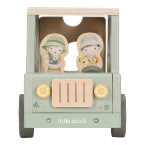 LITTLE DUTCH auto s vkládacími tvary dřevěné Safari Friends (8)