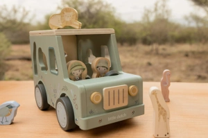 LITTLE DUTCH auto s vkládacími tvary dřevěné Safari Friends (13)