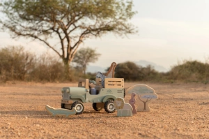LITTLE DUTCH auto s vkládacími tvary dřevěné Safari Friends (14)