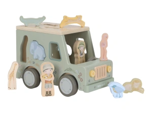 LITTLE DUTCH auto s vkládacími tvary dřevěné Safari Friends (1)
