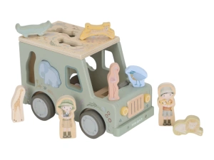 LITTLE DUTCH auto s vkládacími tvary dřevěné Safari Friends (2)