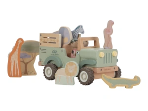 LITTLE DUTCH auto se zvířaty dřevěné Safari Friends (3)