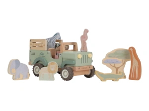 LITTLE DUTCH auto se zvířaty dřevěné Safari Friends (5)